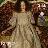 ボリュームスリーブジャカードドレス | RUIRUE BOUTIQUE | 詳細画像1