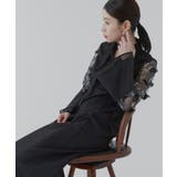 フラワーモチーフスリーブIラインワンピースドレス | RUIRUE BOUTIQUE | 詳細画像21