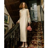 フラワーモチーフスリーブIラインワンピースドレス | RUIRUE BOUTIQUE | 詳細画像3