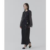 パールデザインドレープIラインワンピースドレス | RUIRUE BOUTIQUE | 詳細画像13
