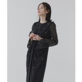 パールデザインドレープIラインワンピースドレス | RUIRUE BOUTIQUE | 詳細画像17