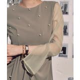 パールデザインドレープIラインワンピースドレス | RUIRUE BOUTIQUE | 詳細画像27