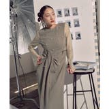 パールデザインドレープIラインワンピースドレス | RUIRUE BOUTIQUE | 詳細画像7