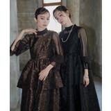 フレアジャカードワンピースドレスセットアップ | RUIRUE BOUTIQUE | 詳細画像2