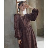 アッシュブラウン(BR) | スリットスリーブスパンコールドレス | RUIRUE BOUTIQUE