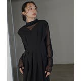 ストライプレースタックワンピースドレス | RUIRUE BOUTIQUE | 詳細画像6