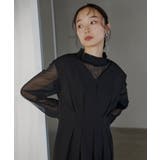 ストライプレースタックワンピースドレス | RUIRUE BOUTIQUE | 詳細画像7