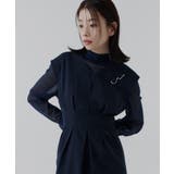 ストライプレースタックワンピースドレス | RUIRUE BOUTIQUE | 詳細画像9