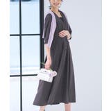 ダークグレー×ブラック(DGY) | 2wayフロントボタンタックワンピース | RUIRUE BOUTIQUE