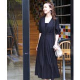 ネイビー(NE) | 2wayフロントボタンタックワンピース | RUIRUE BOUTIQUE