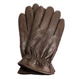ブラウン（ボタンなし） | 手袋 レディース 革 防寒 かわいい あわせやすい 手ぶくろ ns-18027 | SAFS WOMEN