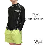 ブラック×ホワイトステッチ | ラッシュガード 長袖 ラッシュ | SAFS