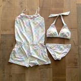ピンク | 水着 レディース セット サロペット ビキニ 3点セット ym1023-021 | SAFS WOMEN