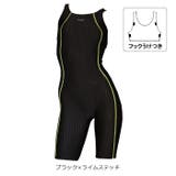 ブラック×ライムステッチ | 競泳水着 レディース フィットネス水着 | SAFS WOMEN