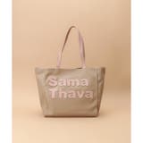グレージュ | [オンライン&一部店舗限定]合皮サマタバ パッチワークトート | Samantha Thavasa
