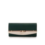 ダークグリーン | フラワーリボンベルト 長財布 | Samantha Thavasa Petit Choice