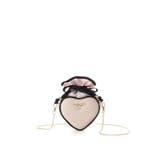 ピンクベージュ | バイカラーハートポーチ | Samantha Thavasa Petit Choice