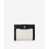 ブラック | バイカラーラメ 口金折財布 | & chouette