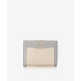 ライトブルー | バイカラーラメ 口金折財布 | & chouette