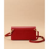 クロスロゴ型押しデザイン ウォレットショルダー | Samantha Thavasa | 詳細画像2 