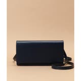 インディゴ | クロスロゴ型押しデザイン ウォレットショルダー | Samantha Thavasa