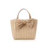 ベージュ | ビッグリボンかごバッグ | Samantha Thavasa Petit Choice
