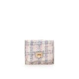 ピンク | オリジナル金具ツイード 折財布 | Samantha Thavasa