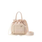 オフホワイト | カジュアル巾着 ショルダーバッグ | Samantha Thavasa Petit Choice