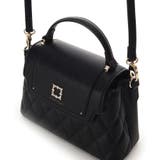 スクエアビジューキルトフラップショルダーバッグ | SAMANTHAVEGA | 詳細画像3 