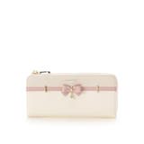 ホワイト | バイカラーアクセントリボン長財布 | SAMANTHAVEGA