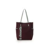 レッドブラウン | キャンバス風バイカラートートバッグ | & chouette