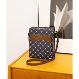 インディゴ | モノグラム スクエアショルダーバッグ | & chouette