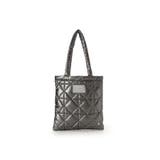 ダークグレー | メタリックカラーキルティングトートバッグ | & chouette