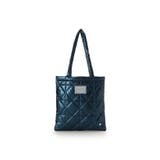 ネイビー | メタリックカラーキルティングトートバッグ | & chouette