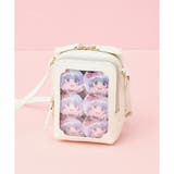 オフホワイト | ≪推し事バッグ≫クリアポケット付きビジューショルダーバッグ | & chouette