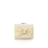 イエロー | バイカラーリボンモチーフ口金折財布 | Samantha Thavasa