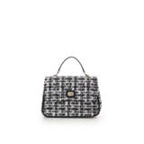 ネイビー | オリジナル金具ツイード ワンハンドルバッグ | Samantha Thavasa