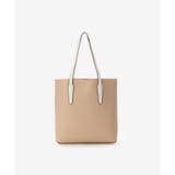 ベージュ | ★10周年記念★バイカラー縦型シンプルトート | & chouette