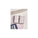 ピンク | ストライプフロントベルト 二つ折り財布 | Samantha Thavasa Petit Choice