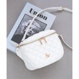 ホワイト | ダブルステッチダイヤキルトショルダーバッグ | SAMANTHAVEGA