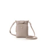 グレージュ | リボンモチーフ スマホショルダー | Samantha Thavasa Petit Choice
