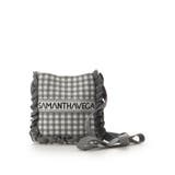 グレー | ニットギンガムショルダーバッグ | SAMANTHAVEGA
