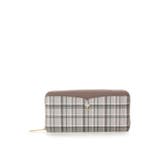 モカ | オリジナルチェック ビジュー付き長財布 | & chouette
