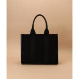 ブラック | スクエアキャンバストート 大サイズ | Samantha Thavasa