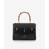 ブラック | マテリアルアクセントリボンショルダーバッグ | SAMANTHAVEGA