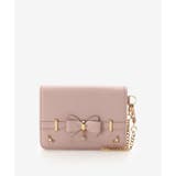 ピンクベージュ | アクセントリボン パスケース | SAMANTHAVEGA