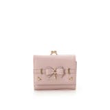 ピンクベージュ | アクセントリボン 折財布 | SAMANTHAVEGA