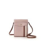 ピンク | スポーティーライン縦型スクエアショルダーバッグ | & chouette