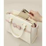 バイカラーアクセントリボンハンドバッグ | SAMANTHAVEGA | 詳細画像16 