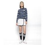 ネイビー | ボーダーニットプルオーバー | Samantha GOLF